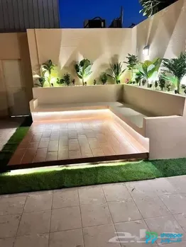 Design and implementation service for outdoor sessions and gardens with waterfalls, fountains, and canopies.