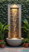 Design and implementation service for outdoor sessions and gardens with waterfalls, fountains, and canopies.