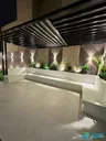 Design and implementation service for outdoor sessions and gardens with waterfalls, fountains, and canopies.